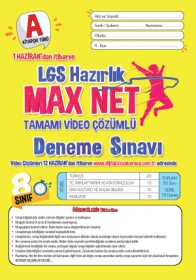 LGS Hazırlık Max Net Deneme Sınavı A Kitapçığı